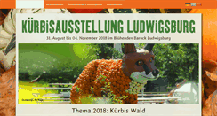 Desktop Screenshot of kuerbisausstellung-ludwigsburg.de